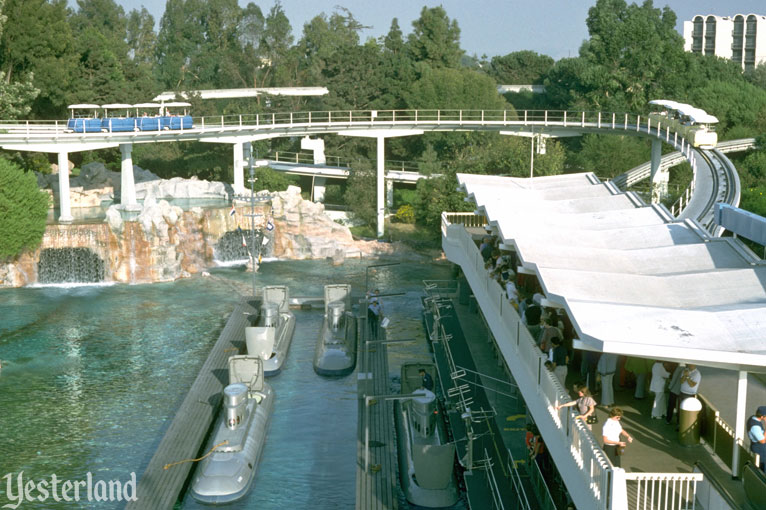 The Submarine Voyage Lagoon As Seen From The PeopleMover in 1969