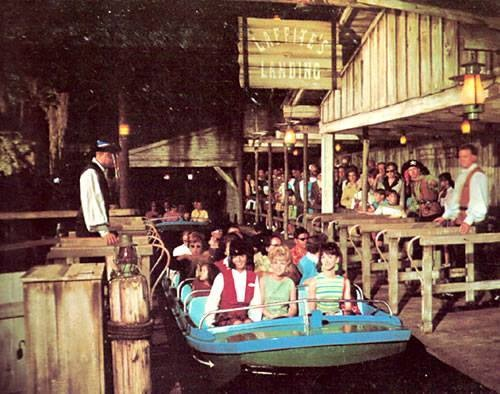 Pirates of the Caribbean Ride Around the Time of Its Opening in 1967 - Disneyland Photos from the 60s